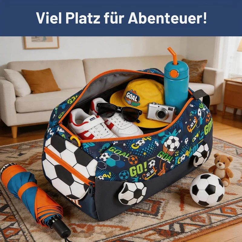 Sporttasche Kinder Wasserdicht Badetasche, Schwimmtasche Jungen Damen Gym Bag, Sportrucksack, Weeken