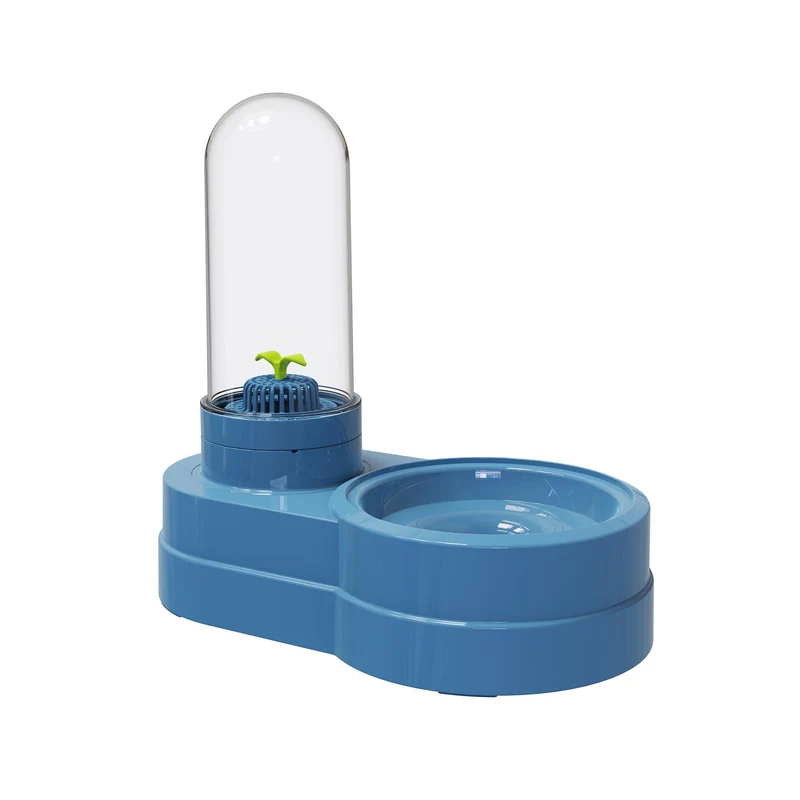 Wasserspender für Katzen und Hunde, 580 ml Automatischer Schwerkraft Haustier Trinkbrunnen mit Filte