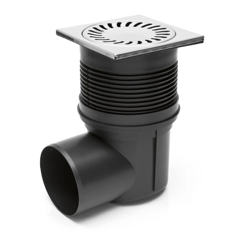 DN75 Bodenablauf Edelstahl Siphon, Edelstahl Siphon