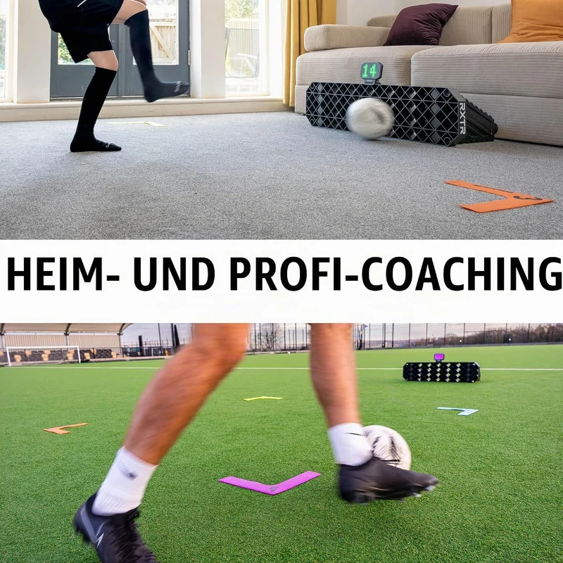 RXTR Reaktionstrainingslicht - Smartes Fussball-Trainingsgerät mit Echtzeit-Scoring, integrierten Bo
