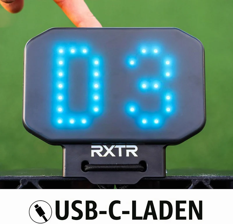 RXTR Reaktionstrainingslicht - Smartes Fussball-Trainingsgerät mit Echtzeit-Scoring, integrierten Bo