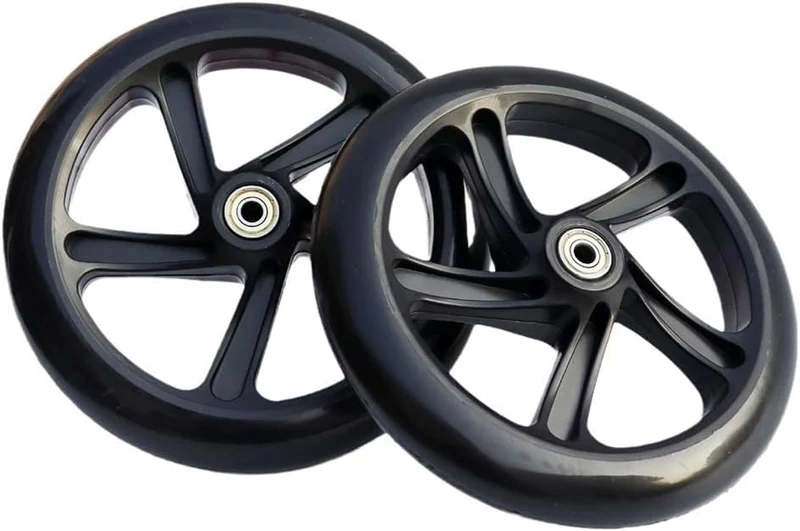 Scooter-Räder, 125 mm – 200 mm, mit Kugellagern für Roller, Rollschuhe, Trolleys, Mittellochdurchmes