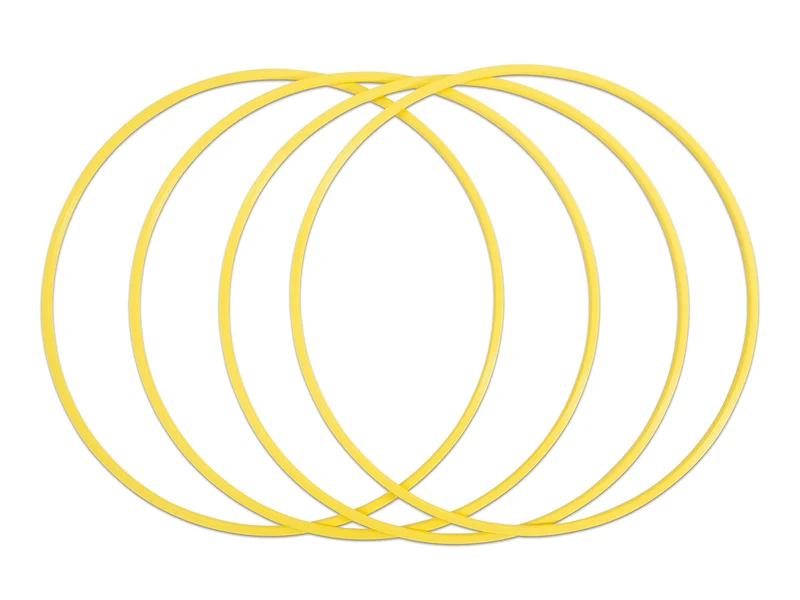 Betzold - Gymnastik-Reifen mit F.I.G Profil - Turnreifen Hula-Hoop 70 cm - gelb - 4 Stück, 70 cm - g