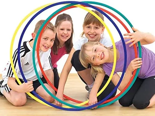 Betzold - Gymnastik-Reifen mit F.I.G Profil - Turnreifen Hula-Hoop 70 cm - gelb - 4 Stück, 70 cm - g