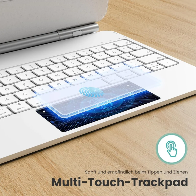 TECURS Magnetische Tastatur Hülle für iPad Air 11 Zoll (M4/M3/M2, 2026/2025/2024) /Air 5/4, Magic Ke