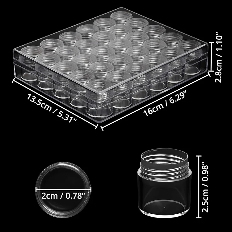 Kurtzy Transparente Kleine Dosen mit Deckel Plastik mit je 30 Creme Dosen (3er Pack) Probendöschen K