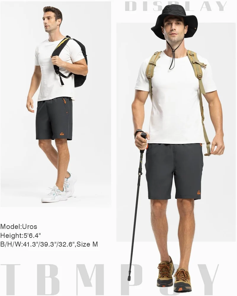 TBMPOY Herren Laufshorts Laufshorts L A1-grau, L A1-grau