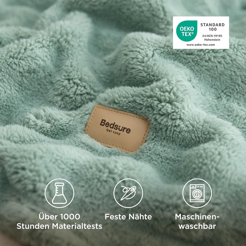 BEDSURE Kuscheldecke Flauschig Bubble Decke - Geschenke für Frauen Sofadecke, Wolldecke & Fleecedeck