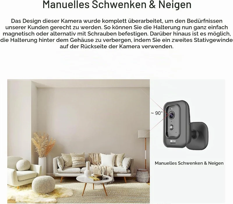 INSTAR IN-8401 2K+ schwarz - LAN/WLAN Überwachungskamera mit KI (AI) - IP Kamera - WPA3-2,4 und 5Ghz