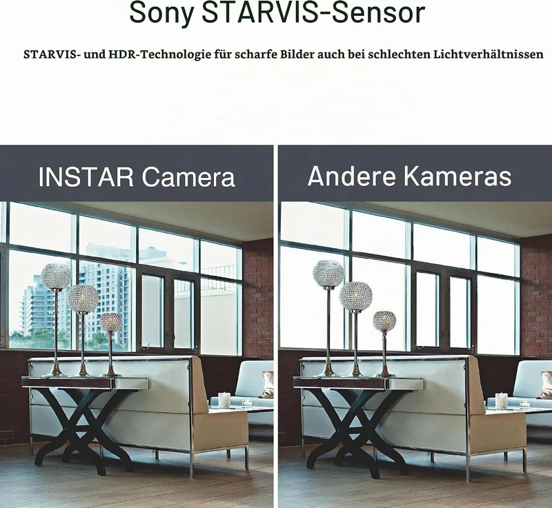 INSTAR IN-8401 2K+ schwarz - LAN/WLAN Überwachungskamera mit KI (AI) - IP Kamera - WPA3-2,4 und 5Ghz