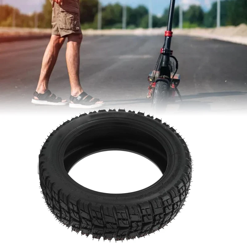 10 Zoll Offroad Schlauchlosreifen für Elektroroller, 10 x 2,75-6,5 Gummireifen, Pannensicherer Ersat