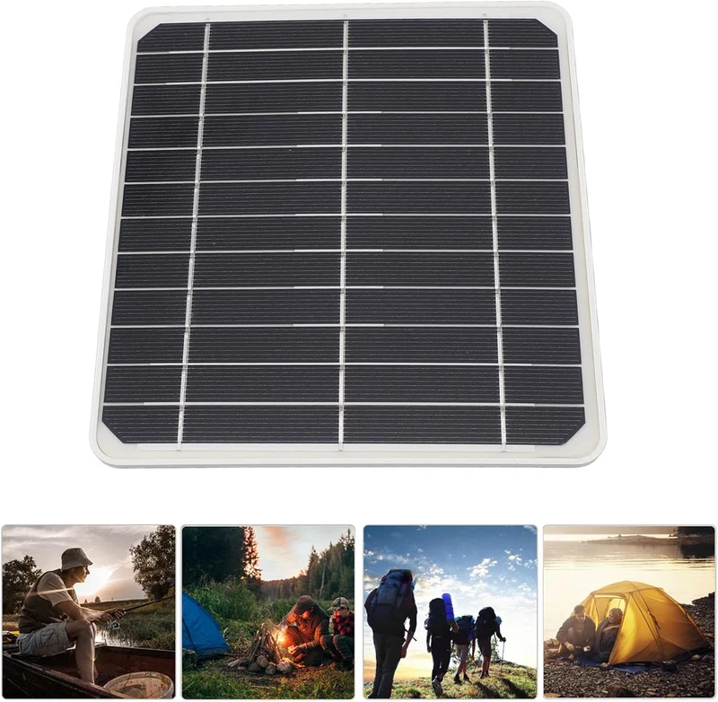 Solarpanel, 20 W Tragbares Wasserdichtes Solarpanel mit USB-Typ-C-Gleichstromanschluss, Leichtes Sol