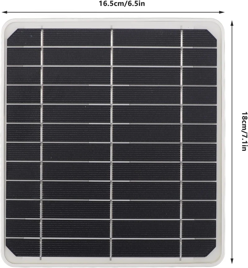 Solarpanel, 20 W Tragbares Wasserdichtes Solarpanel mit USB-Typ-C-Gleichstromanschluss, Leichtes Sol