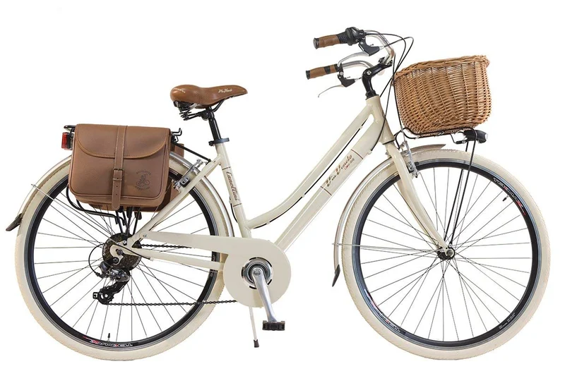 Via Veneto by Canellini Fahrrad Rad Citybike CTB Frau Vintage Retro Via Veneto Alluminium Beige 46,