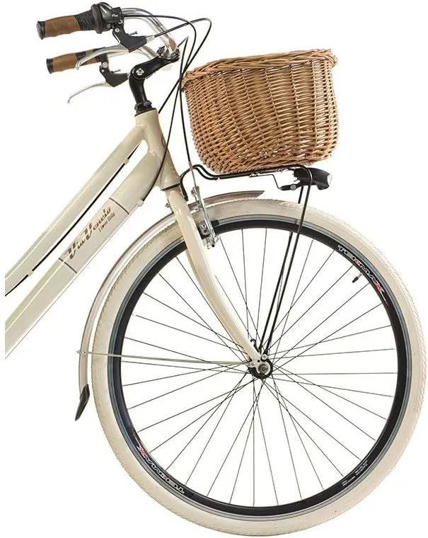 Via Veneto by Canellini Fahrrad Rad Citybike CTB Frau Vintage Retro Via Veneto Alluminium Beige 46,