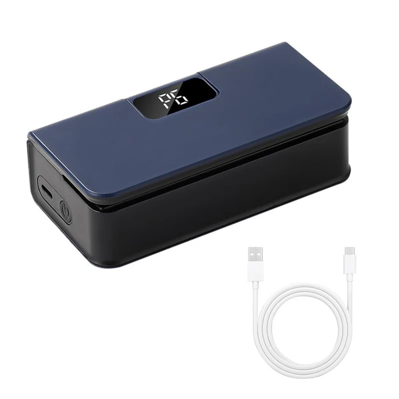 Mini Folienschweissgerät, 2 in 1 USB Beutelverschliesser mit Cutter, 6-Gang-Steuerung, Tragbare Vers