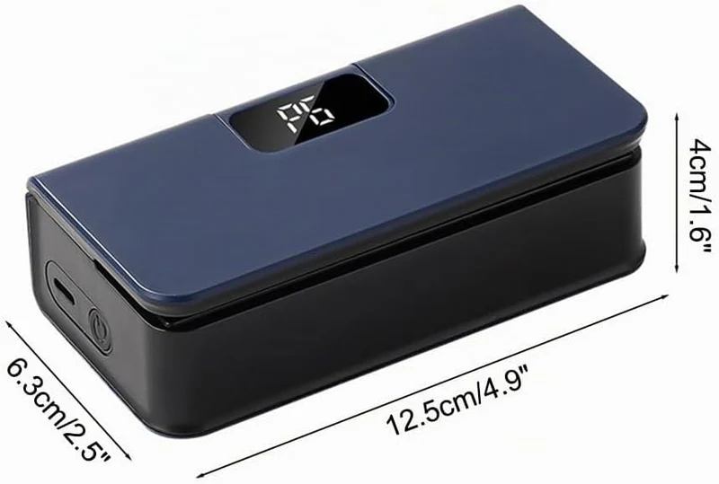 Mini Folienschweissgerät, 2 in 1 USB Beutelverschliesser mit Cutter, 6-Gang-Steuerung, Tragbare Vers
