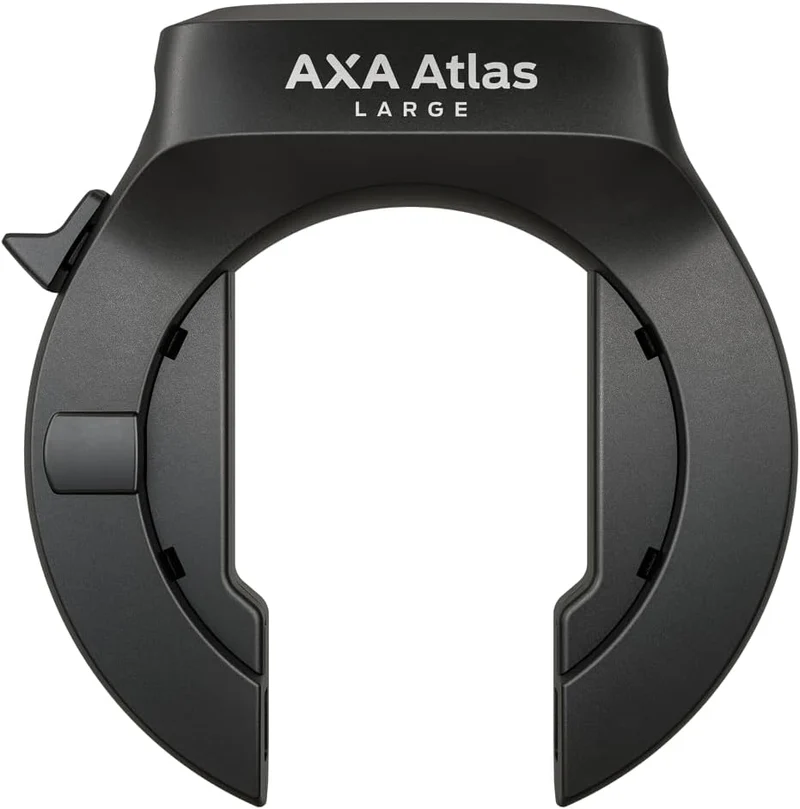 AXA Atlas Large Retractable + ULC 130 Einsteckkette + Satteltasche – Rahmenschloss Set – Sicherheits