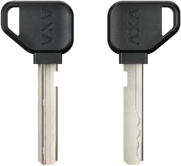 AXA Atlas Large Retractable + ULC 130 Einsteckkette + Satteltasche – Rahmenschloss Set – Sicherheits