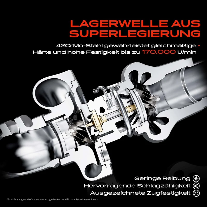 Frankberg Turbolader Abgasturbolader Diesel Kompatibel mit A4 8EC TDI 2.7L 2005-2008 A4 Avant 8ED TD