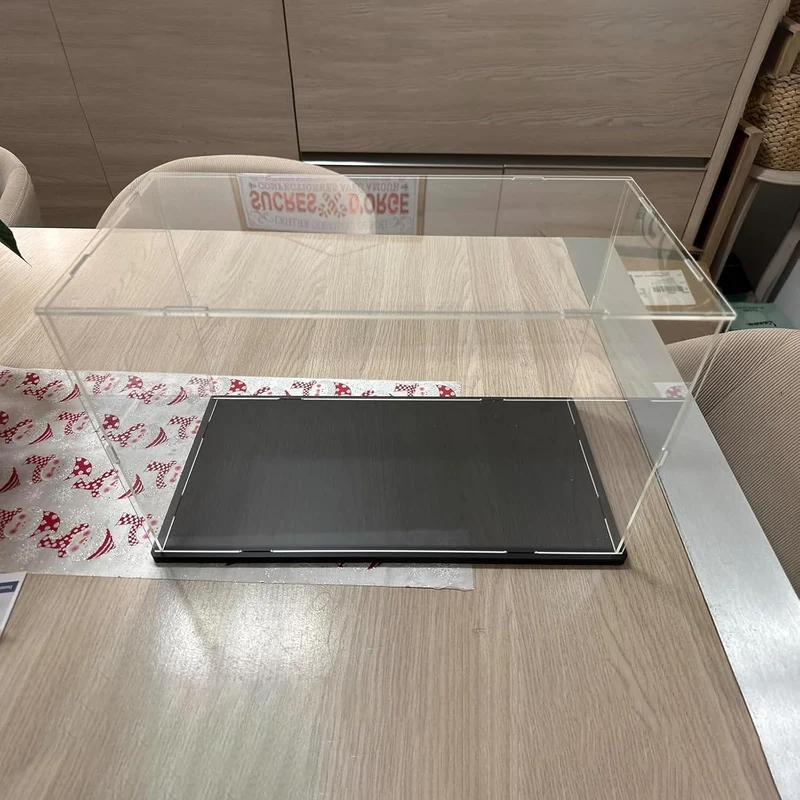 Acryl Vitrine Schaukasten 3mm Transparente Acrylbox Präsentationsbox für Funko Pop Figuren, Miniatur