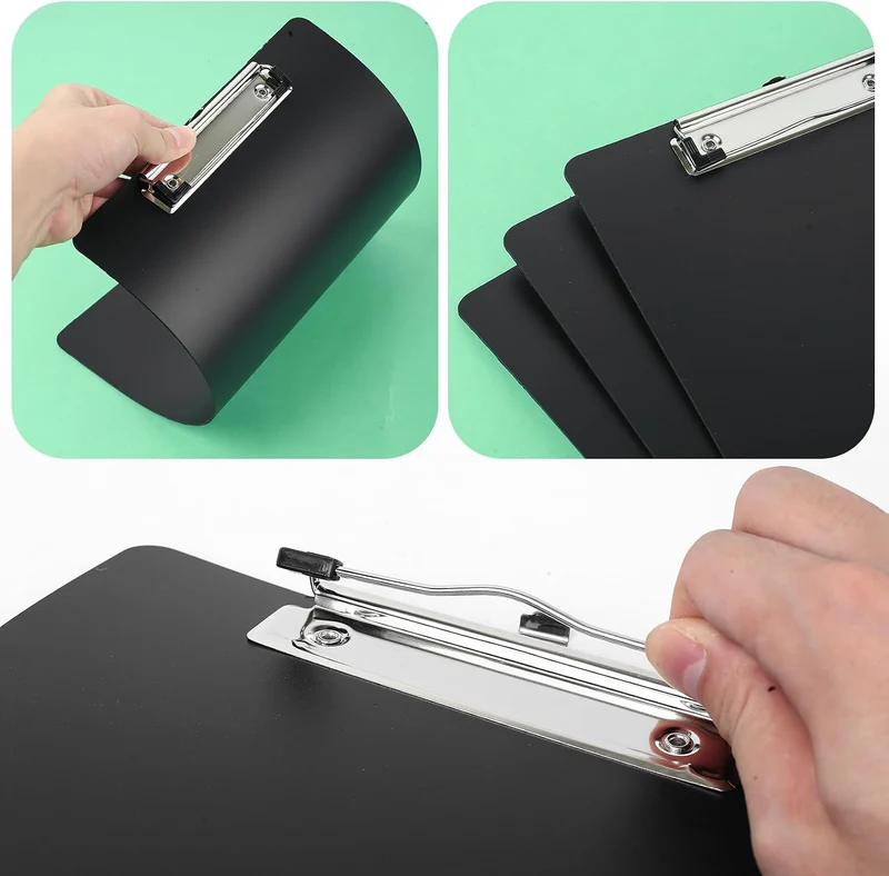 7 Stück Klemmbrett A4, Clipboard A4 Klemmbrettmappe mit Clip, Kunststoff Klemmbretter, Schreibbrett