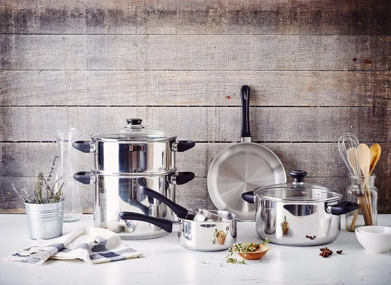 Beka Polo Couscous Topf, Edelstahl, 24 cm, 3