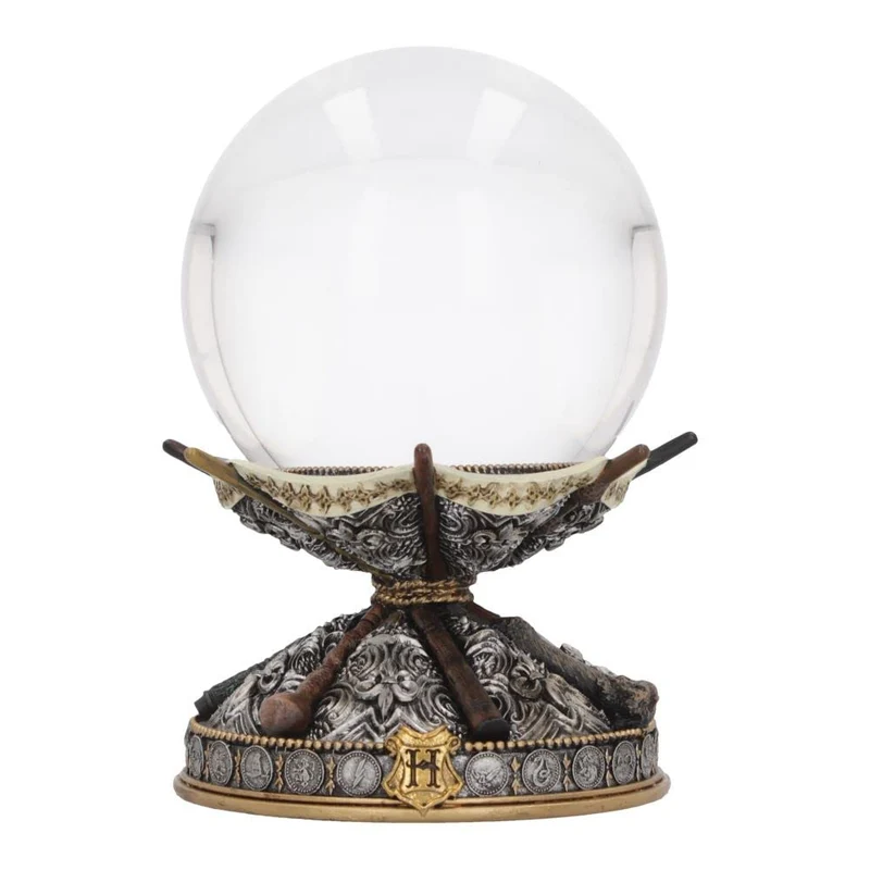 Nemesis Now Harry Potter Zauberstab, Kristallkugel und Halterung, 16 cm, Silber, Kunststoff