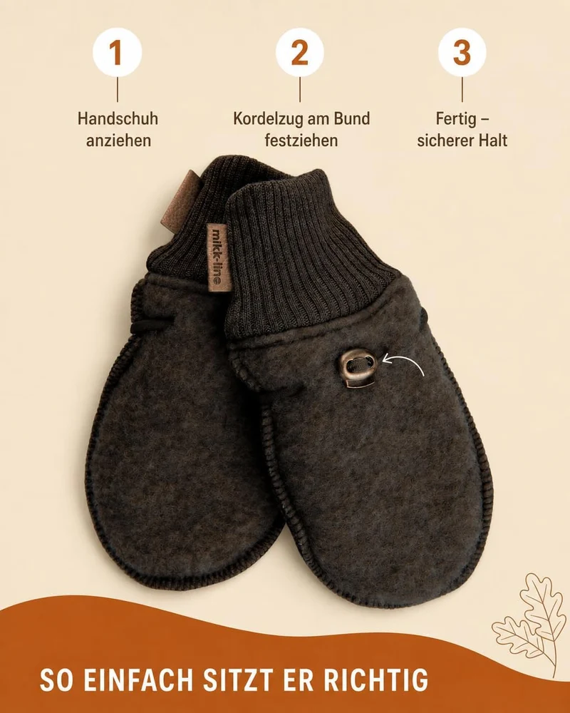 Mikk-line Wolle Handschuhe Baby – Babyhandschuhe & Kinderhandschuhe in – Fäustlinge Baby & Handschuh