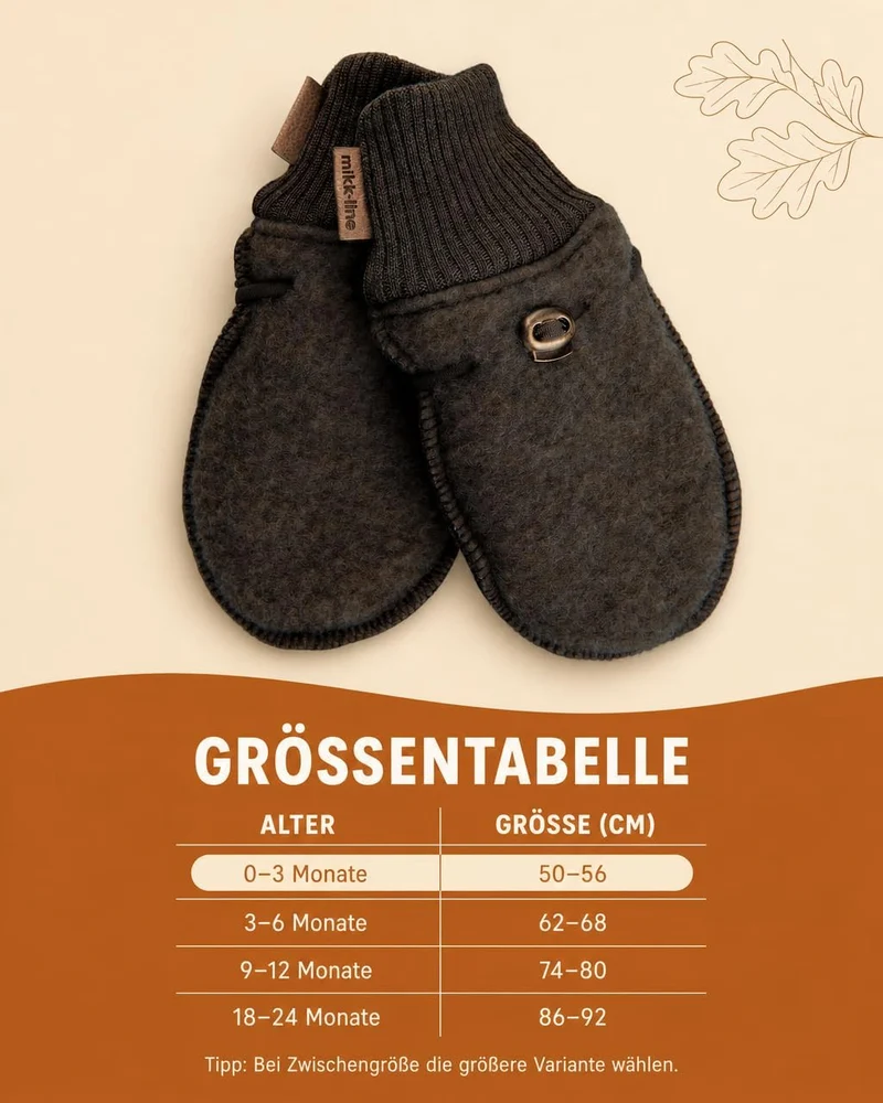 Mikk-line Wolle Handschuhe Baby – Babyhandschuhe & Kinderhandschuhe in – Fäustlinge Baby & Handschuh