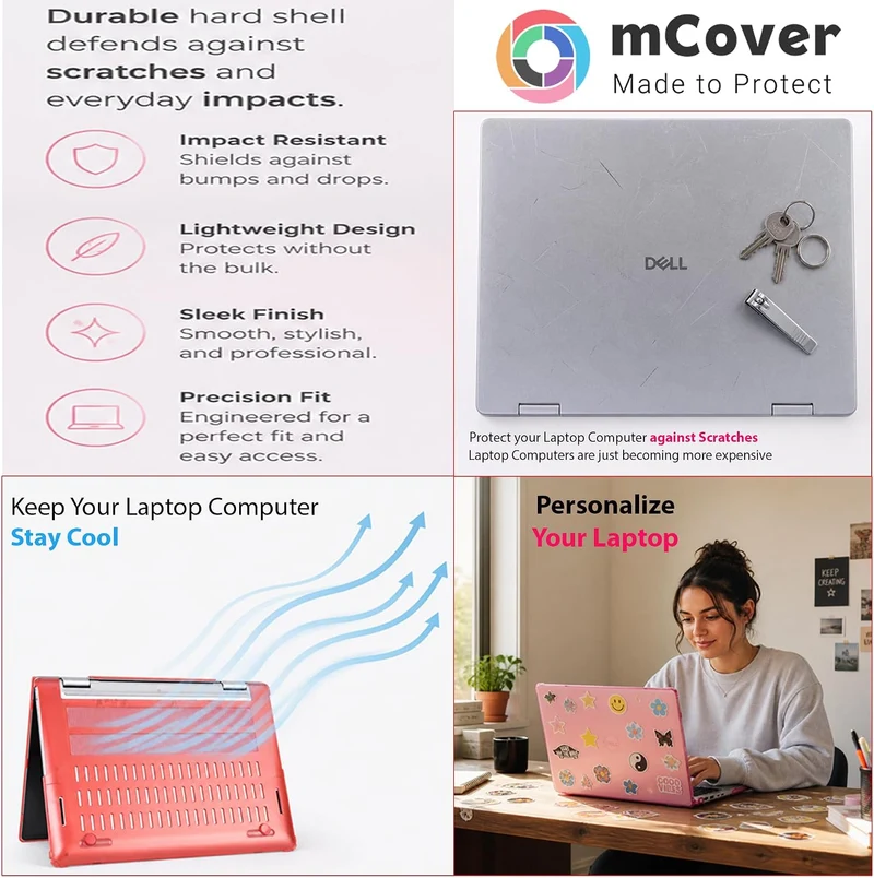 mCover Nur kompatibel mit Dell Latitude 5320 5330 5340 5350 passend für 2021-2024 Modelle 13,3 Zoll,