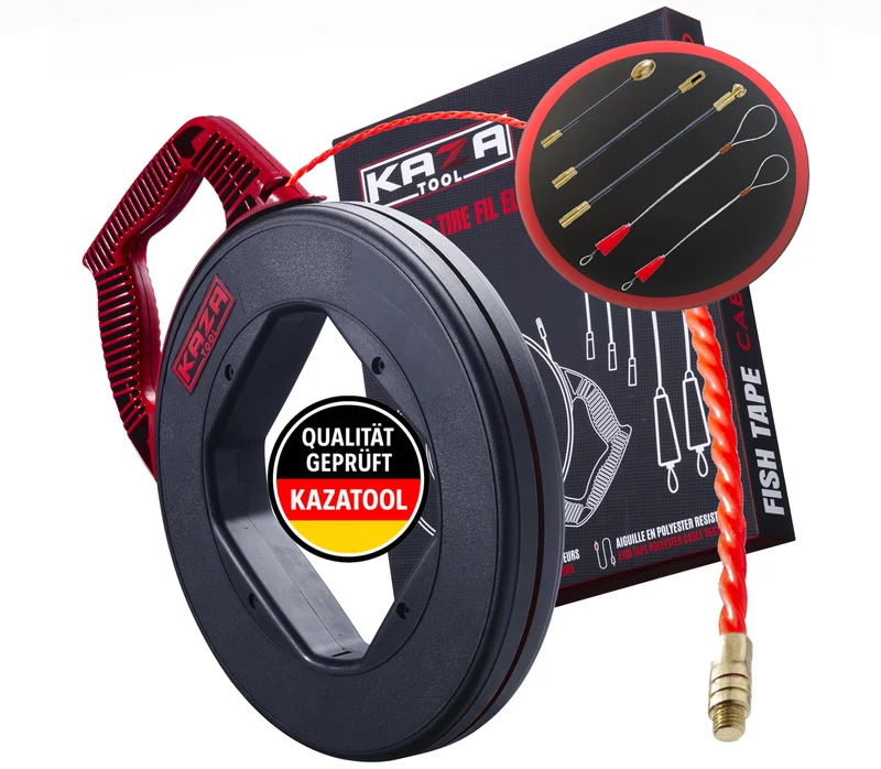 Kabeleinziehhilfe - Retractable Spiral - Cable Retraction Aid Shatterproof for Pulling - Pull Wire,