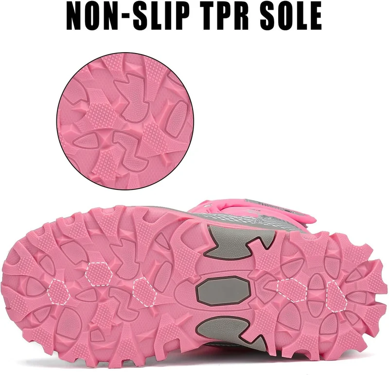 Mishansha Winterstiefel Kinder Warme Gefütterte Schneestiefel Gr.24-38 Pink 29 EU, Pink 29 EU