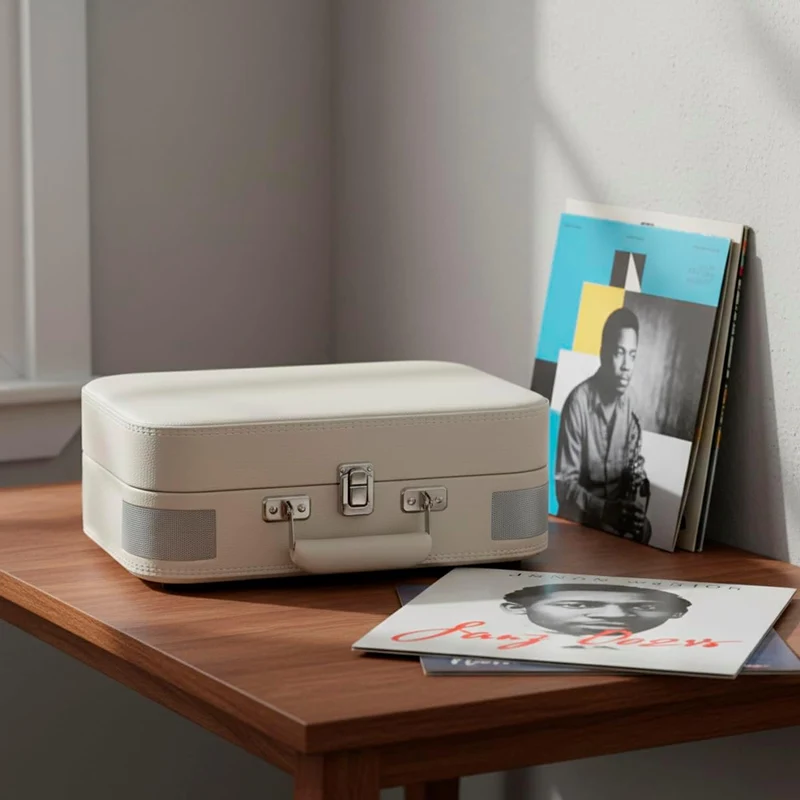 PRIXTON VC600 Vintage-Plattenspieler aus Vinyl, Vinyl-Player und Musik-Player über Bluetooth und USB