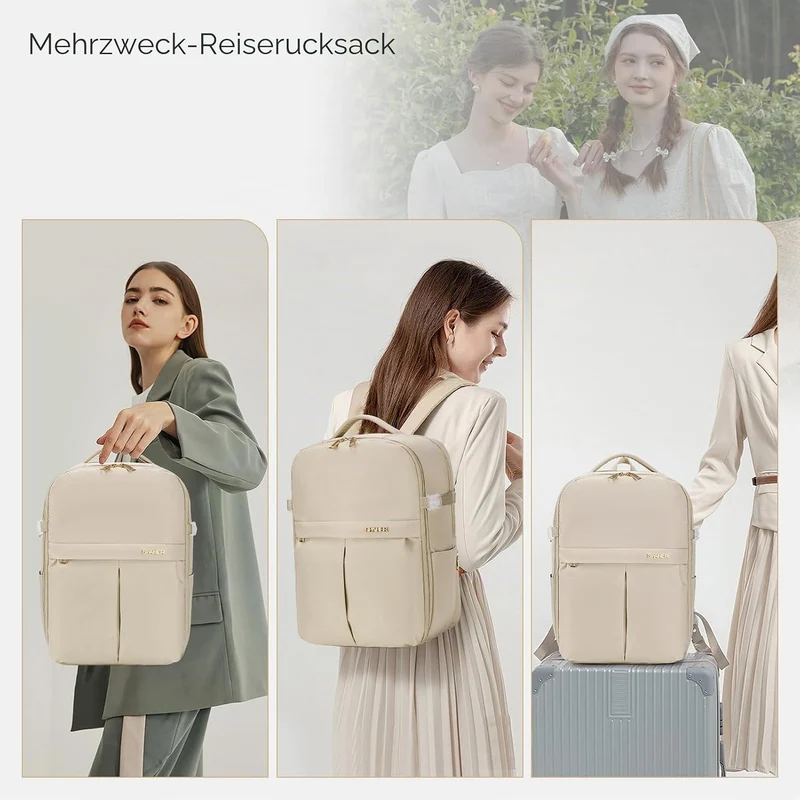 SPAHER Reiserucksack Handgepäck 40x30x25 Eurowings Laptop Rucksack 15,6 Zoll mit Laptopfach Business