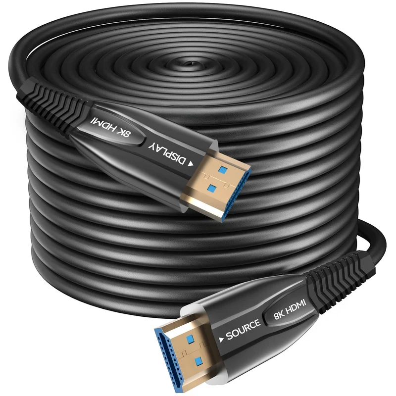 8K HDMI Glasfaserkabel 5M 48Gbps Super hohe Geschwindigkeit AOC Lichtleit 2.1 Kabel HDR eARC Dolby H