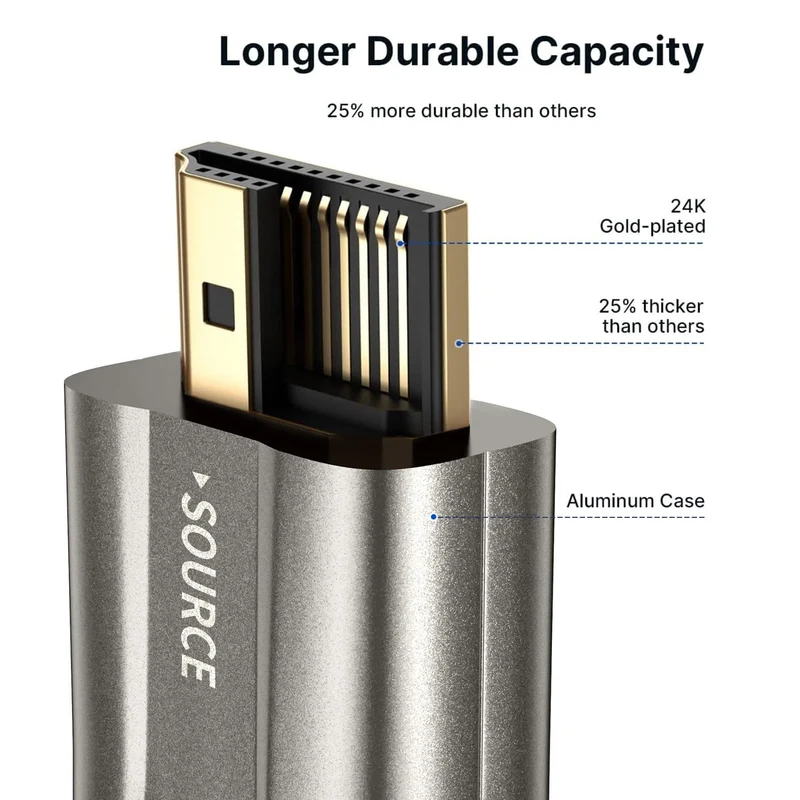8K HDMI Glasfaserkabel 5M 48Gbps Super hohe Geschwindigkeit AOC Lichtleit 2.1 Kabel HDR eARC Dolby H