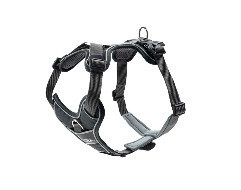 HUNTER DIVO Hundegeschirr, S, 45-56 cm, grau/grau 45 - 56 cm grau/grau, 45 - 56 cm grau/grau