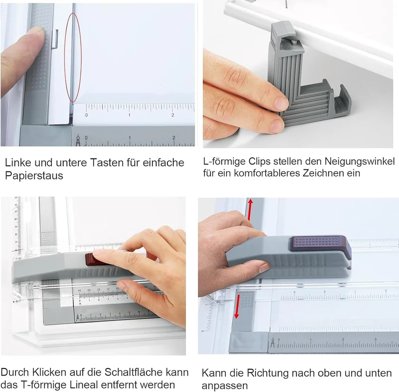 Zeichenbrett A3, Multifunktions-Geo-Board - präzises technisches Zeichne, A3