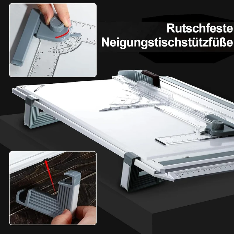 Zeichenbrett A3, Multifunktions-Geo-Board - präzises technisches Zeichne, A3