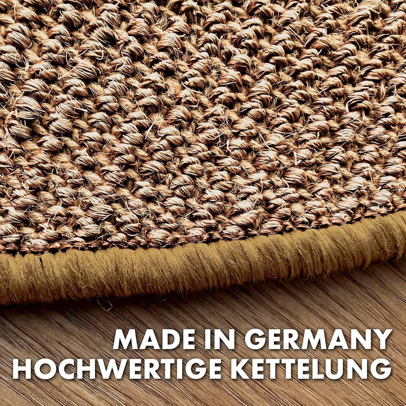 casa pura Katzen Kratzmatte rund 120cm Ø aus Natur Sisal Kratzteppich Kratzmöglichkeiten für Katzen
