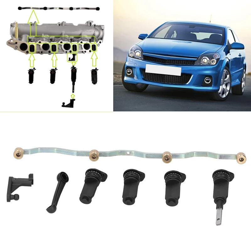 Ansaugkrümmer-Wirbelklappen-Kit Drallklappe Ersetzen 55210201 Passend für Vauxhall Astra H/für Signu