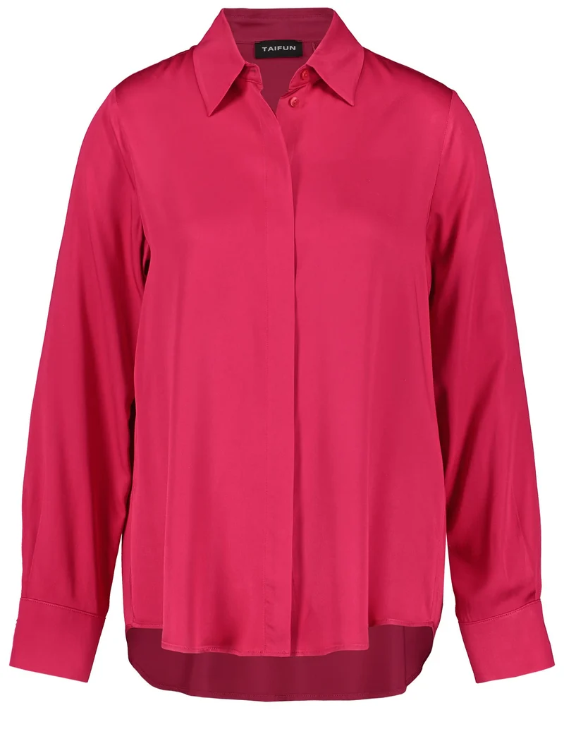 Taifun Damen 260021-11232 Bluse 38 Cranberry, 38 Cranberry