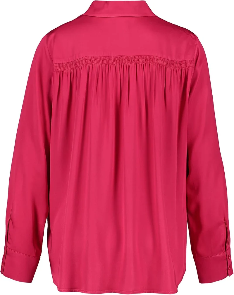 Taifun Damen 260021-11232 Bluse 38 Cranberry, 38 Cranberry