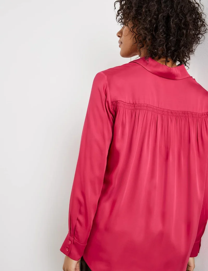 Taifun Damen 260021-11232 Bluse 38 Cranberry, 38 Cranberry