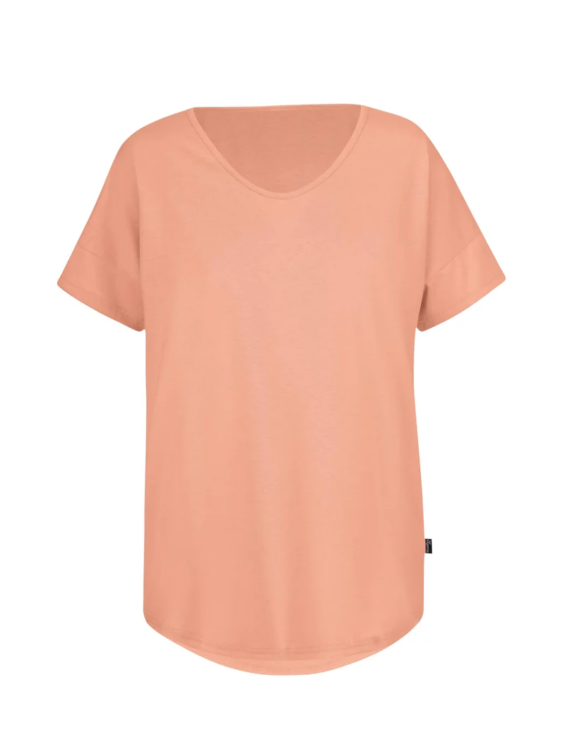 TRIGEMA Oversized T-Shirt mit V-Ausschnitt XXL Puder, XXL Puder