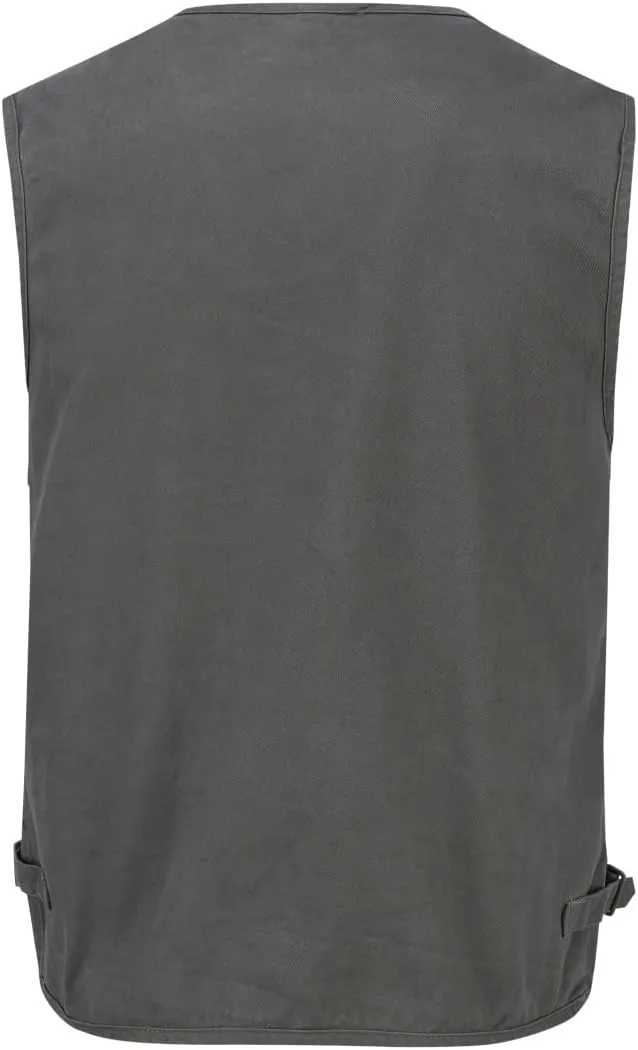 YOUTHUP Anglerweste Herren Outdoor Weste Multi-Tasche Ärmellose Jagd Herrenwesten Leicht Safari Wand