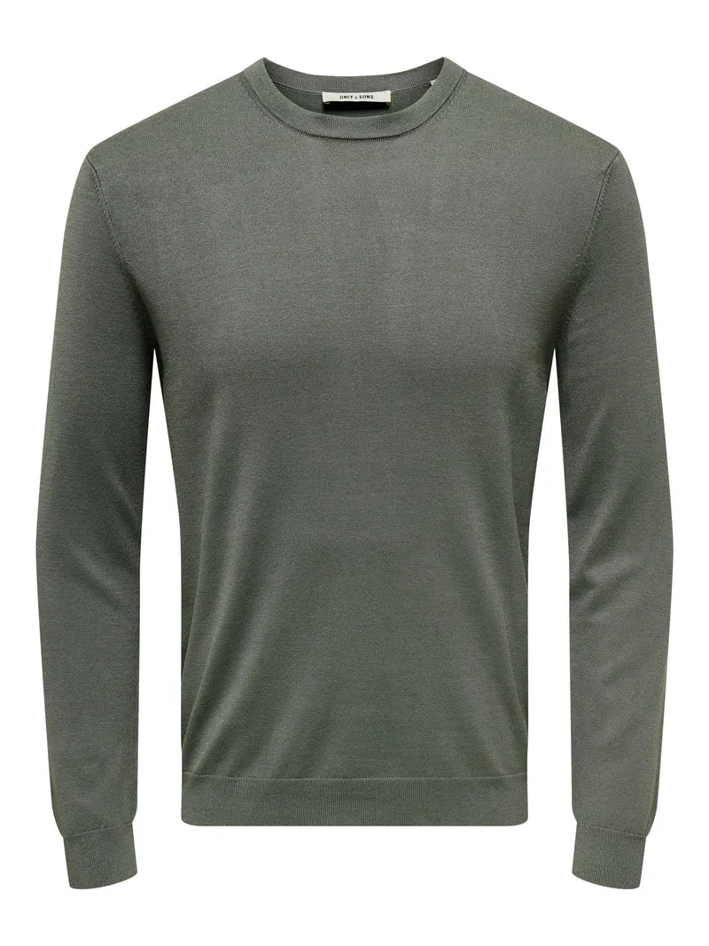 Only & Sons Male Strickpullover ONSWYLER Pullover XS Beluga, XS Beluga
