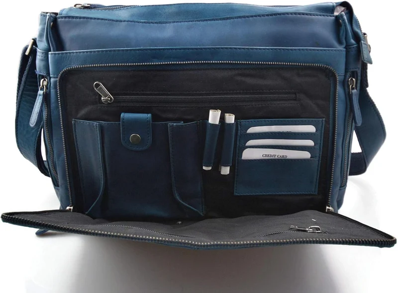 Leder herren damen tablet tasche notebook tasche messenger ledertasche umhangetasche schultertasche