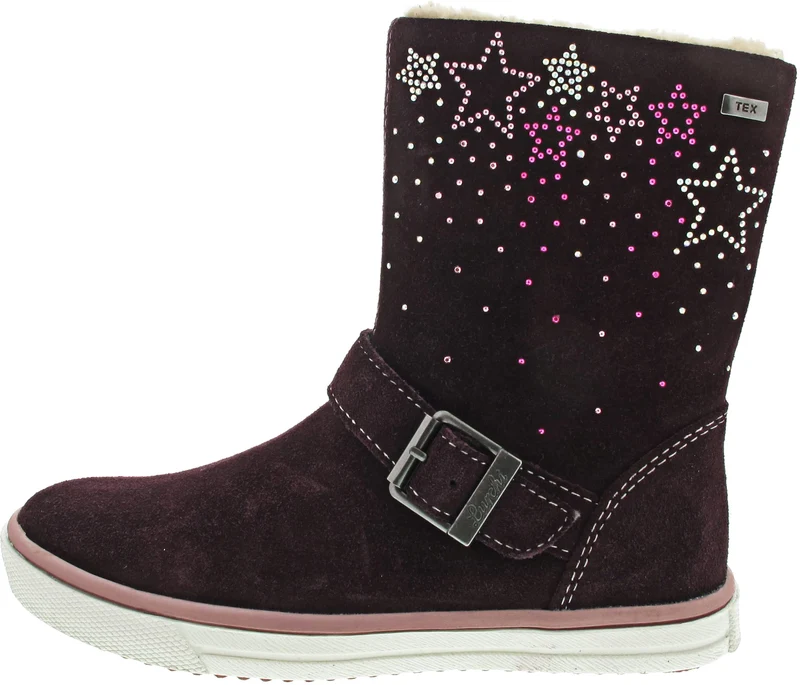 Lurchi Jungen Mädchen Solea-tex Halblange Stiefel, Charcoal, 29 EU 29 EU Burgundy, 29 EU Burgundy